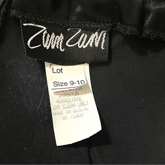 Vintage Zum Zum 90s Y2K Whimsigoth Satin Maxi Dress Size 9/10 Prom Dark Feminine - Picture 5 of 10
